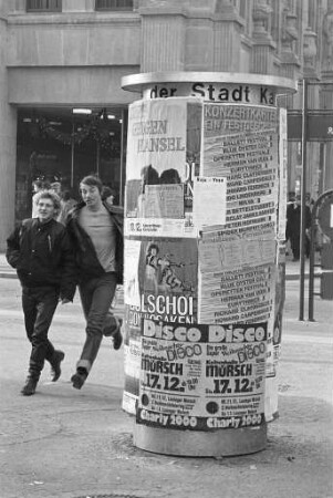 Litfass-Säulen in der Innenstadt