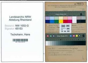 Entnazifizierung Hans Tschohann, geb. 01.09.1921 (Bergmann)