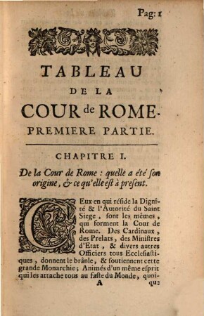 Tableau de la Cour de Rome