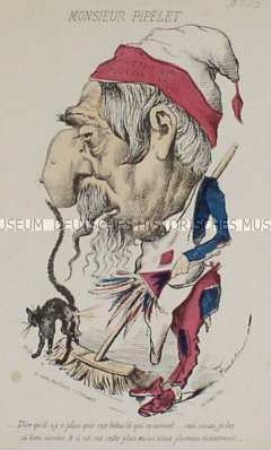 Monsieur Pipelet - Karikatur auf Napoleon III.