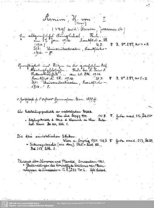 Arnim, H. von