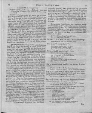 Habacuc : Chabakuk. Aus dem Ebräischen übersetzt v. G. Euchel. Kopenhagen: Bonnier 1815