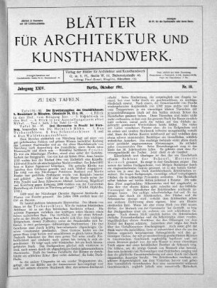 No. 10, Oktober 1911