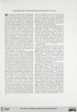 48: Ketzerische Architekturtheorien um 1800