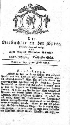 30. Stueck, 25. Juli 1825