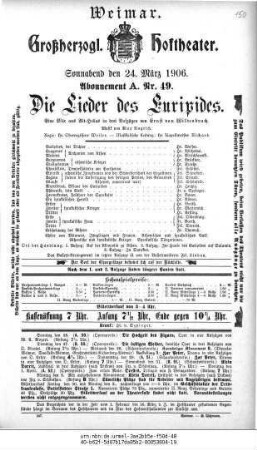 Die Lieder des Euripides