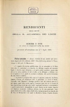 Rendiconti. 4. 1888, Sem. 2