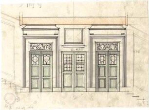 Pfann, Paul; München, Prinzregentenstr. 8; Haus Hartl - Tür (Ansicht)
