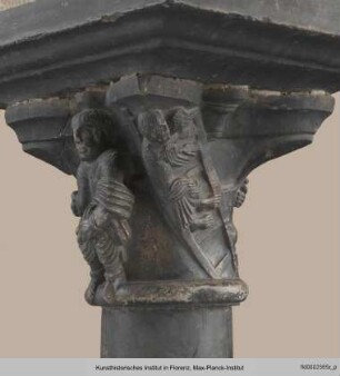 Kapitell mit der Steinigung des Heiligen Stephanus (oder Hiob?) - N7B8