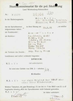 Lein, Walter