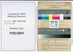 Entnazifizierung Franz Gerkens , geb. 22.09.1903 (Bergmann)