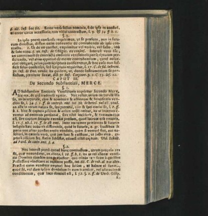 Caput III. De Secundo Substantiali, Merce.