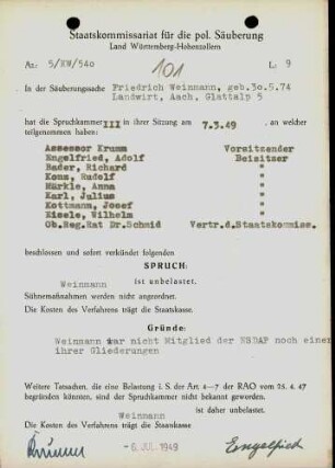 Weinmann, Friedrich