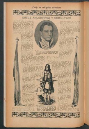 Entre argentinos y uruguayos : Canje de reliquias históricas