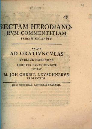 Sectam Herodianorum commentitiam