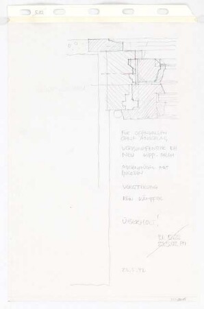 Landhaus Weber, Berlin-Nikolassee Umbau: Schnitt, Fenster