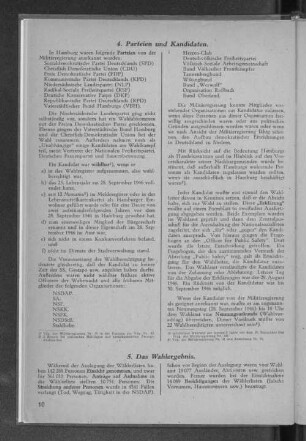 5. Das Wahlergebnis.