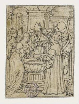 Taufe, Blatt 1 der Folge "Sieben Sakramente"