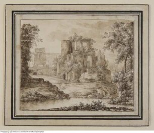 Ruine am Fluss
