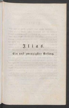 Ilias. Ein und zwanzigster Gesang