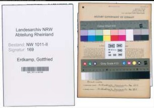 Entnazifizierung Gottfried Erdkamp , geb. 28.10.1902 (Hilfsarbeiter)