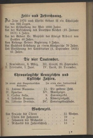 Zeit- und Festrechnung