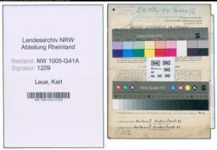 Entnazifizierung Karl Leue , geb. 21.08.1903 (Polizist)