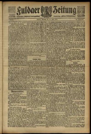 Ausgabe vom Montag, den 29. Juli 1912.
