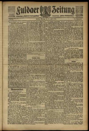 Ausgabe vom Montag, den 29. Juli 1912.