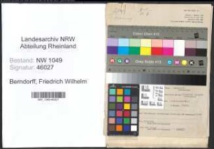 Entnazifizierung Friedrich Wilhelm Berndorff , geb. 07.05.1910 (Notar)