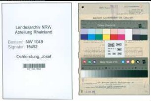 Entnazifizierung Josef Ochtendung , geb. 23.08.1904 (Dreher)