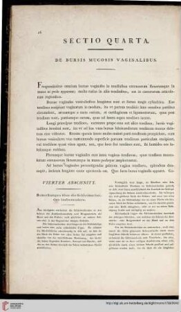 Sectio quarta
