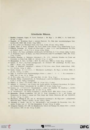 Griechische Münzen (Nr. 1-47)