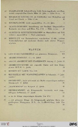 Waffen (Nr. 89-109)