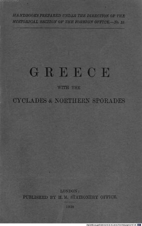 Greece with the Cyclades and Northern Sporades