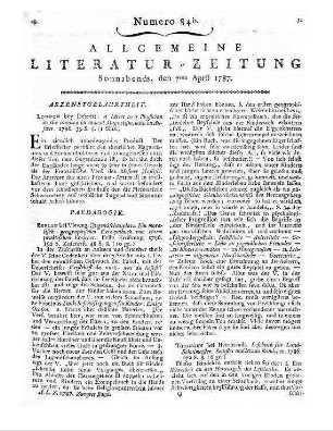 Vermischte Erzählungen und Einfälle zur allgemeinen Unterhaltung. St. 23-24. Berlin: Unger 1786
