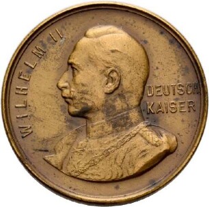 Medaille auf den Ersten Weltkrieg mit Darstellung eines Ritters, 1914