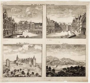 Heidelberg, Blick auf Stadt und Schloss vom Heiligenberg aus