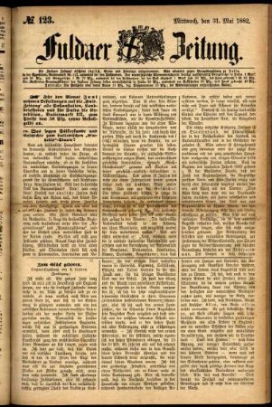 Ausgabe vom Mittwoch, den 31. Mai 1882.
