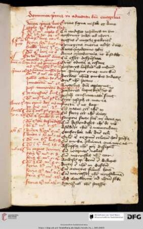 Perikopenliste (evangelia De tempore et De sanctis)