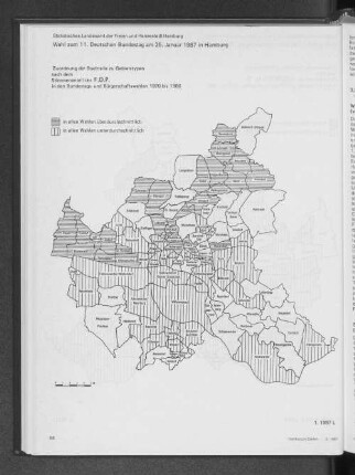 Stimmenanteile der F.D.P. in den Bundestags- und Bürgerschaftswahlen 1970 bis 1986