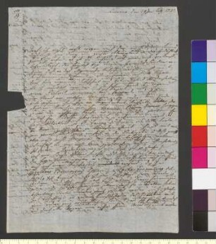 Brief von Seidler, Luise an Goethe, Johann Wolfgang von
