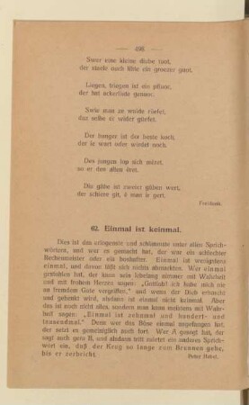 [VII. Sprichwörter]