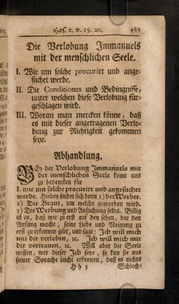 489-499, Bey der Verlobung Immanuels mit der menschlichen ...