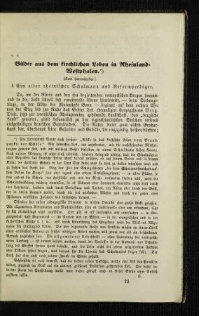 Bilder aus dem kirchlichen Leben in Rheinland-Westphalen