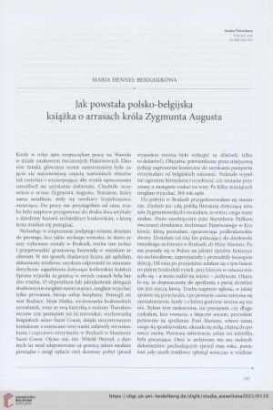 19: Jak powstała polsko-belgijska książka o arrasach króla Zygmunta Augusta