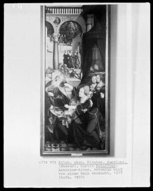 Tafel des Antonius-Altars - Die Versuchung des heiligen Antonius
