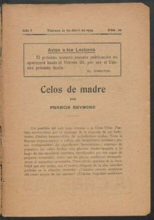 1919002000: Celos de madre