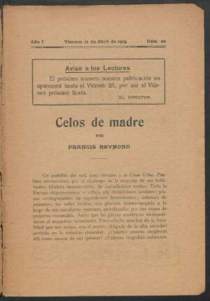 1919002000: Celos de madre