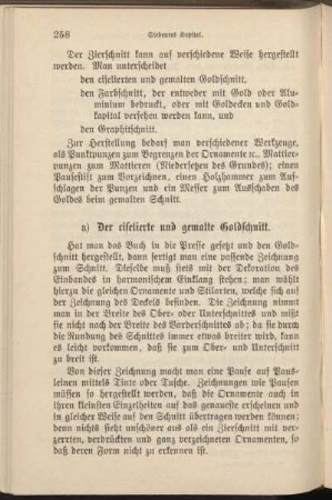 a) Der ciselierte und gemalte Goldschnitt.